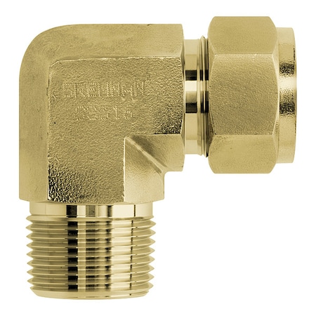 Elbow, Brass, Tube 5/8 in, MNPT 1/2 in MPN:N2501-10-08-B