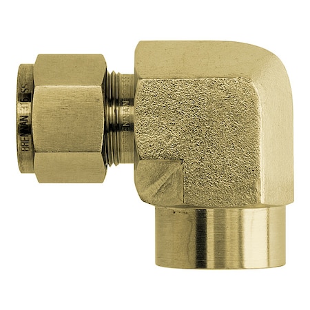 Elbow, Brass, Tube 1/2 in, FNPT 3/8 in MPN:N2502-08-04-B
