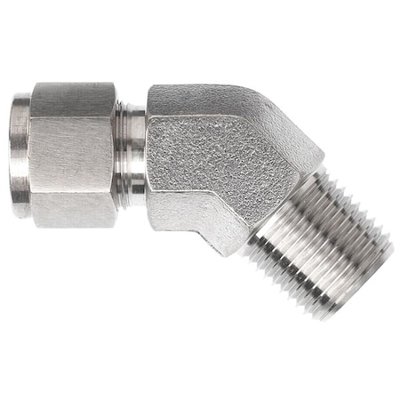 Elbow, SS, Comp. 3/8 in, MNPT 1/4 in MPN:N2503-06-02-SS