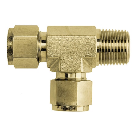 Tee, Brass, Tube1/4