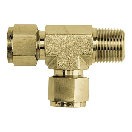 Tee, Brass, Tube1/2