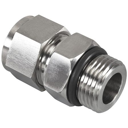 Strt, StainlessSteel, Comp.1/2in, ORB MPN:N6400-08-08-O-SS