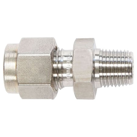 Strt, SS, Comp. 1/4 in, MBSPT 1/2 in MPN:N7000-04-04-SS