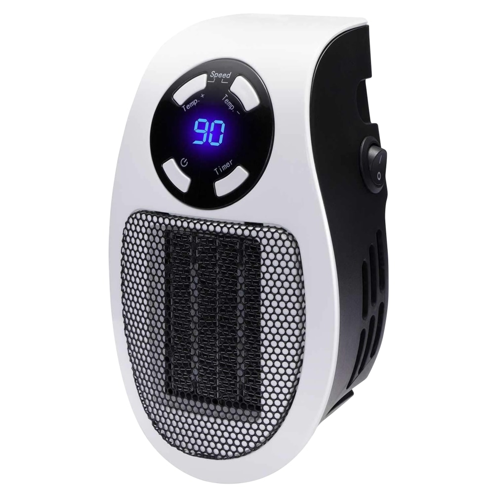 Brentwood 350-Watt Plug-In Personal Space Heater, 4-1/2in x 3/4in, Black/White MPN:995114187M