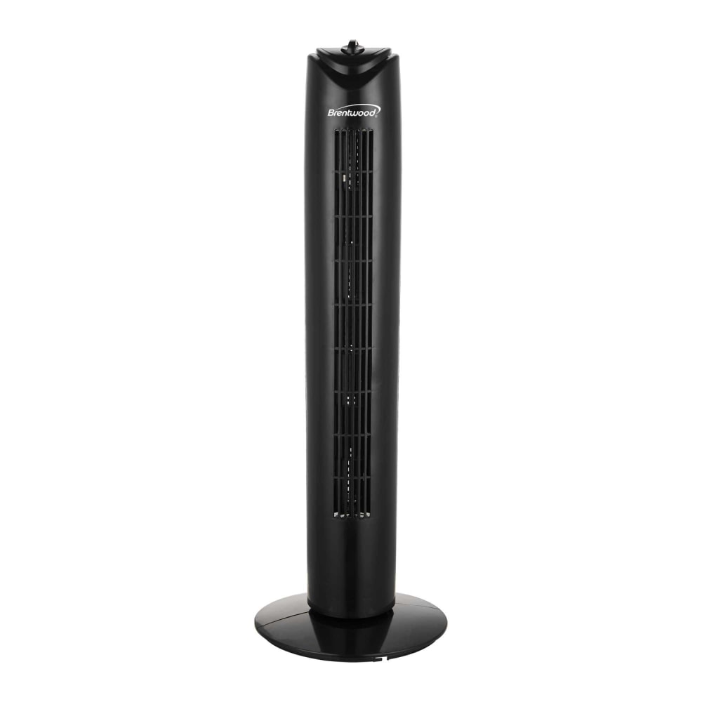 Brentwood 32-In. 3-Speed Portable Oscillating Tower Fan with Timer, Black, F-32TBK MPN:F-32TBK