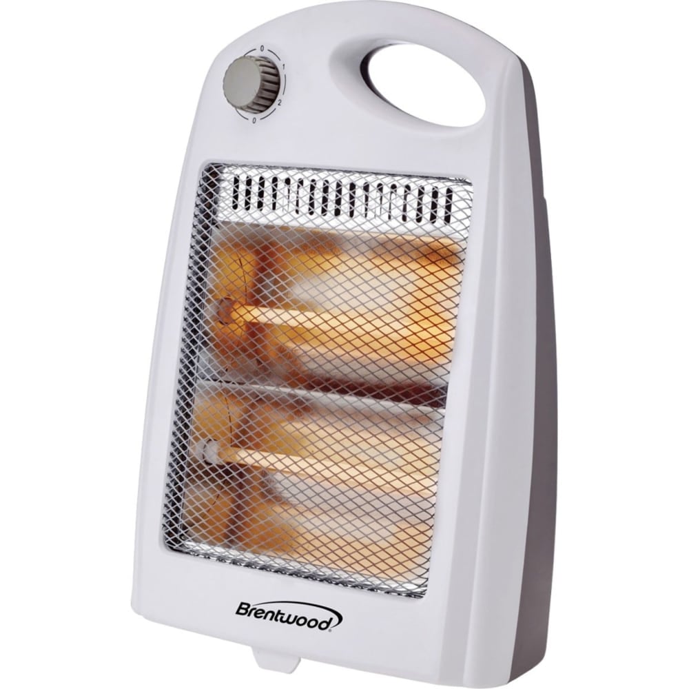 Brentwood H-Q801W 800-Watt Portable Space Heater - Quartz - Electric - 800 W - 2 x Heat Settings - 800 W - Room - Portable MPN:H-Q801W