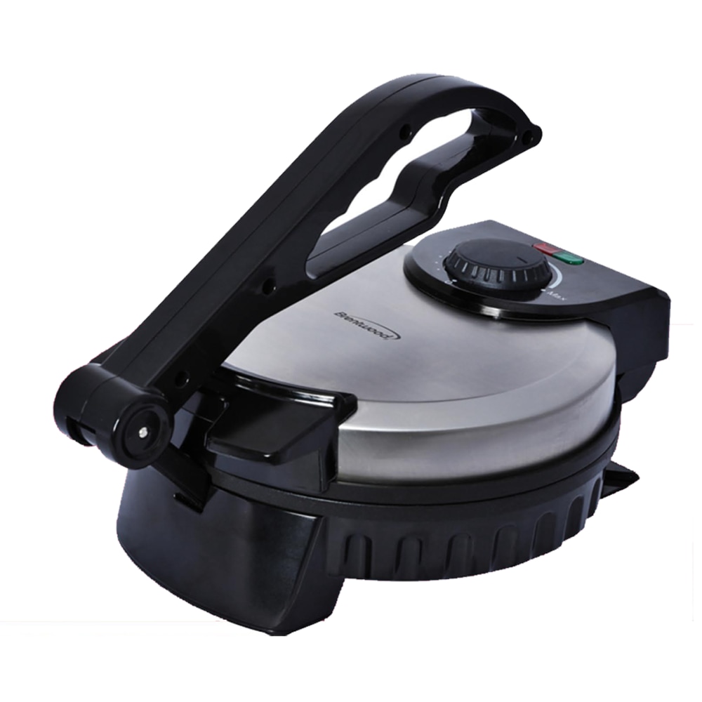 Brentwood Tortilla Maker, 7inH x 9inW x 12inD, Silver MPN:995102822M