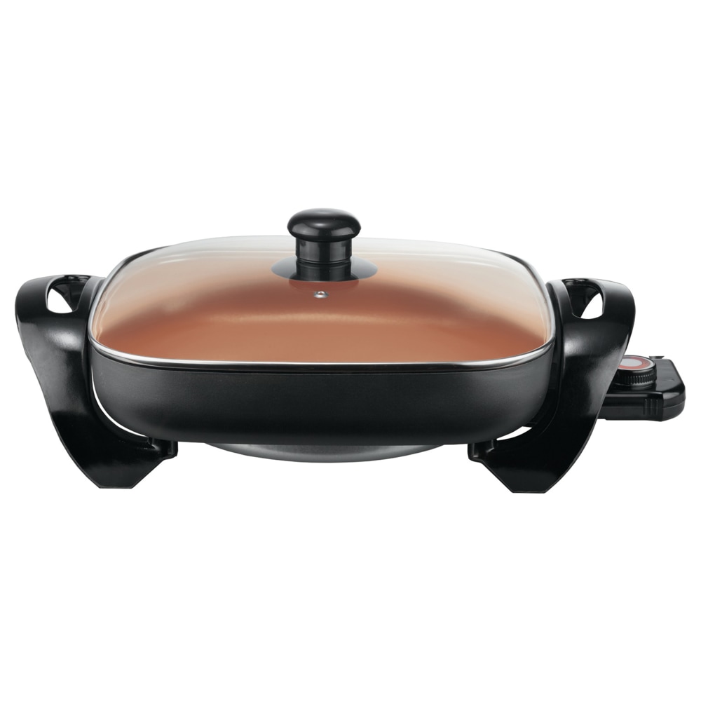 Brentwood Electric Skillet, 7inH x 12-1/4inW x 18inD, Copper MPN:995114242M
