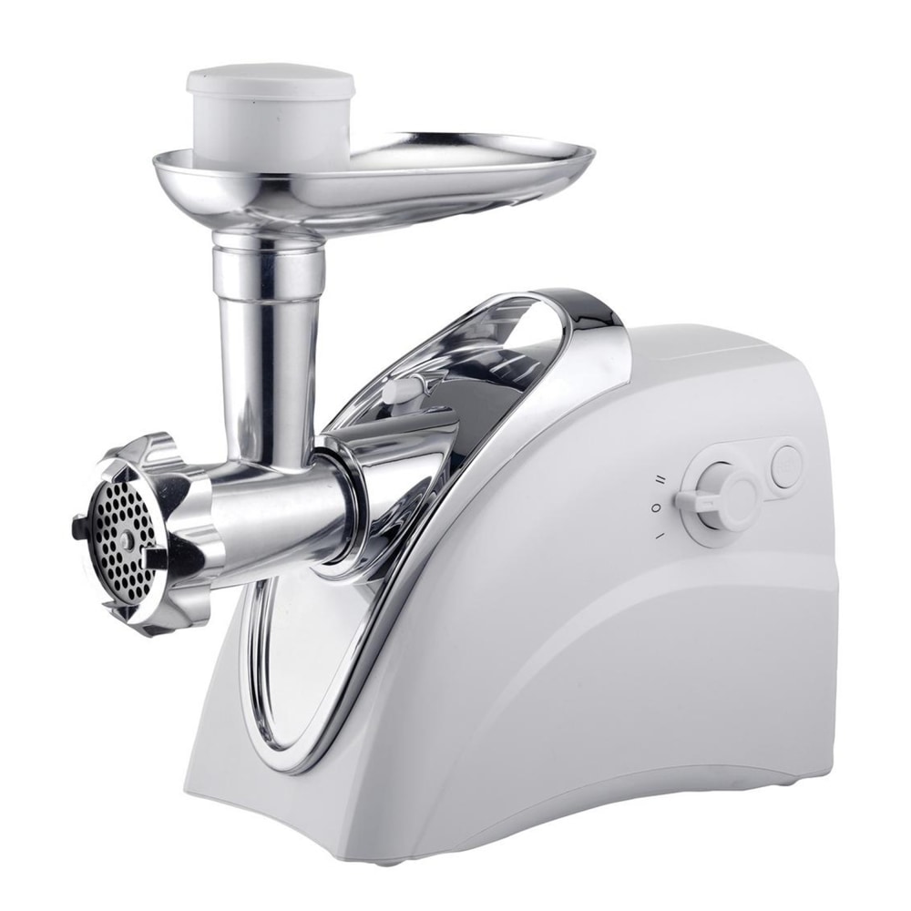 Brentwood 2-Speed 400-Watt Electric Meat Grinder And Sausage Stuffer, White MPN:995114274M