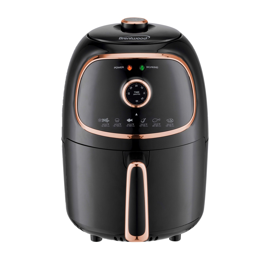 Brentwood 2-Quart Electric Air Fryer, Black/Copper MPN:995115499M