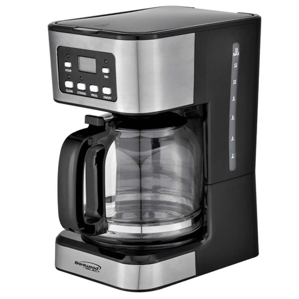 Brentwood 12-Cup Programmable Digital Coffee Maker, Black MPN:995115734M