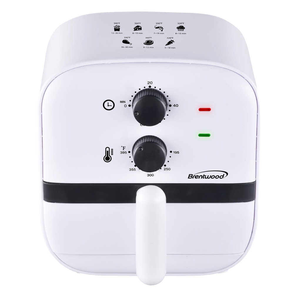 Brentwood 1 Qt Small Electric Air Fryer With 60-Minute Timer And Temp Control, White MPN:995115744M