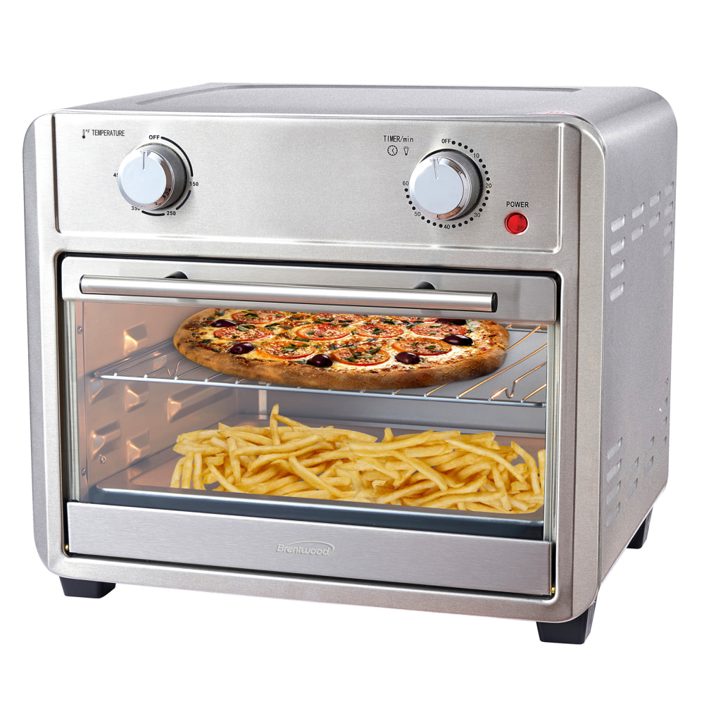 Brentwood 1700 Watt 24 Qt Convection Air Fryer Toaster Oven, Silver MPN:995116288M