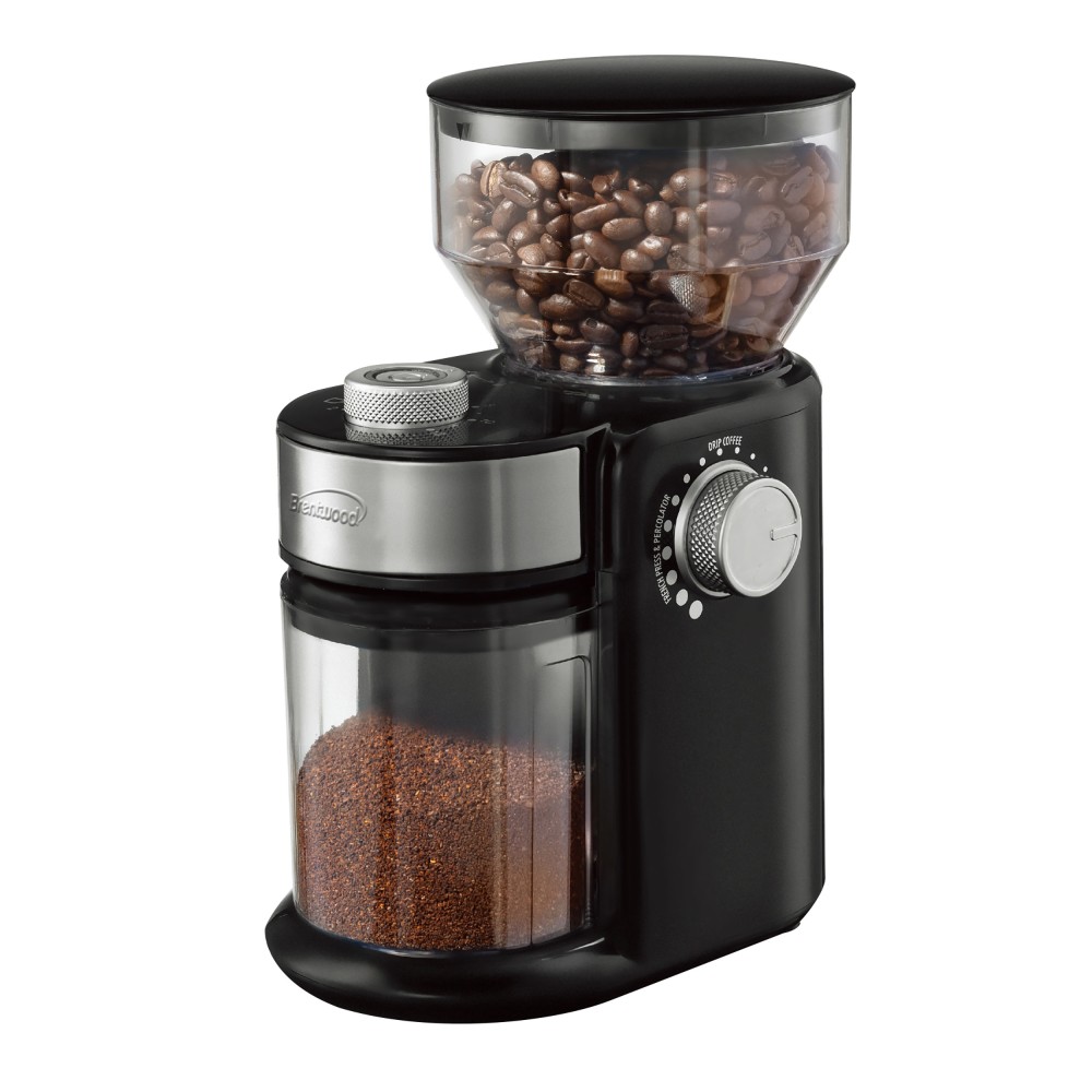 Brentwood 8 Oz Automatic Burr Coffee Bean Grinder Mill, Black MPN:CG-2021BK