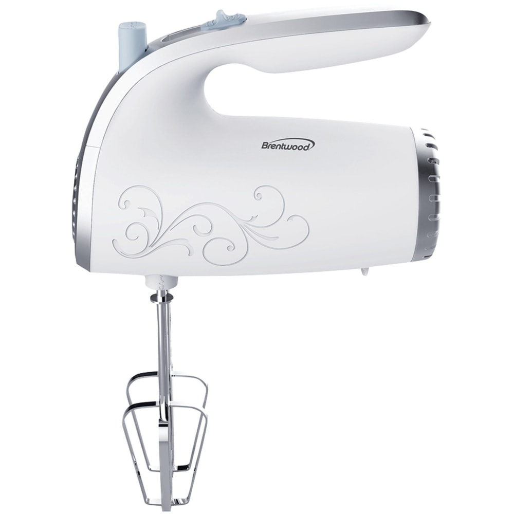 Brentwood Lightweight 5-Speed Electric Hand Mixer, White MPN:HM-48W