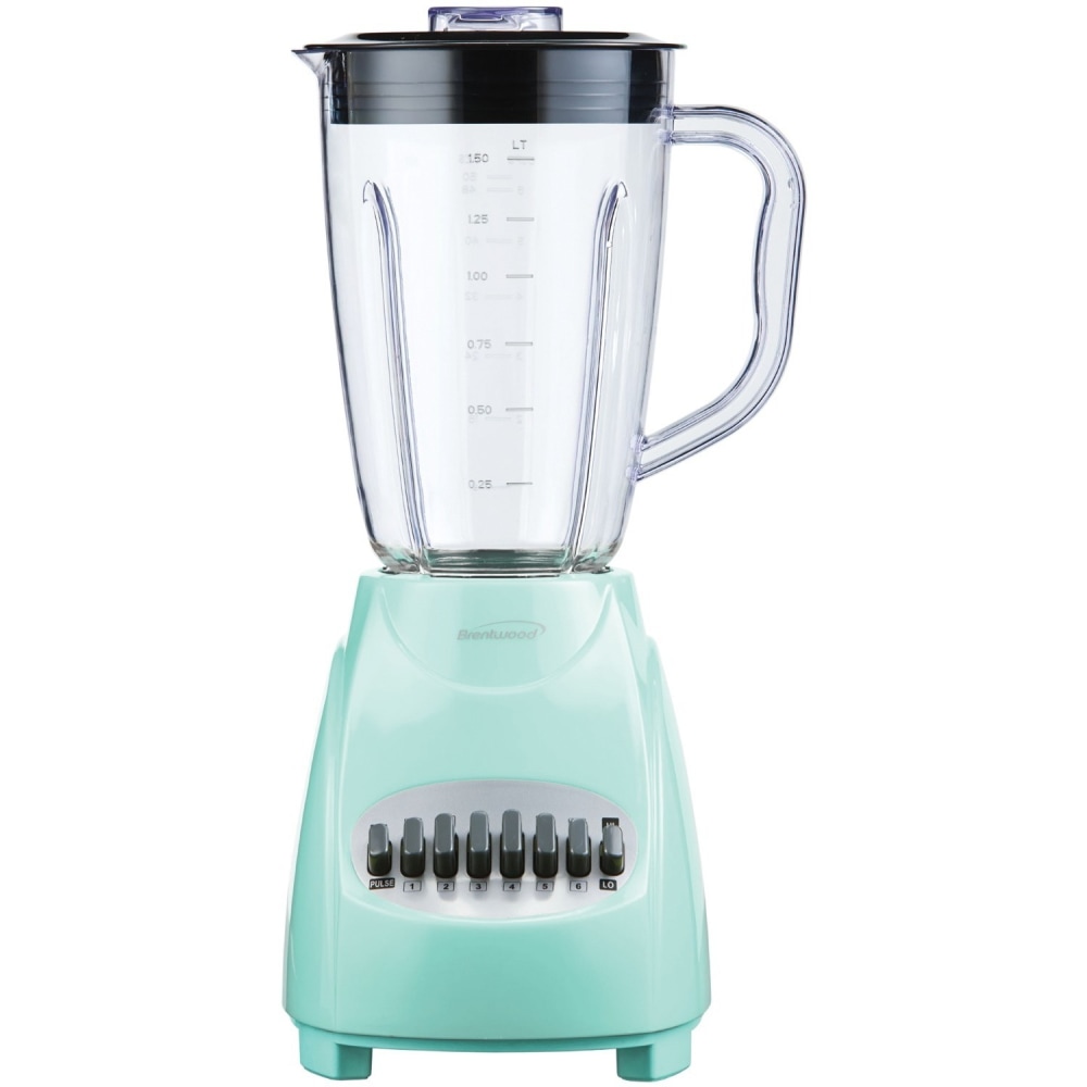 Brentwood JB-220BL 12-Speed Plus Pulse Blender, Blue - 350 W - 1.56 quart - 12 Speed Setting(s) - 2.42 ft - Blue MPN:JB-220BL