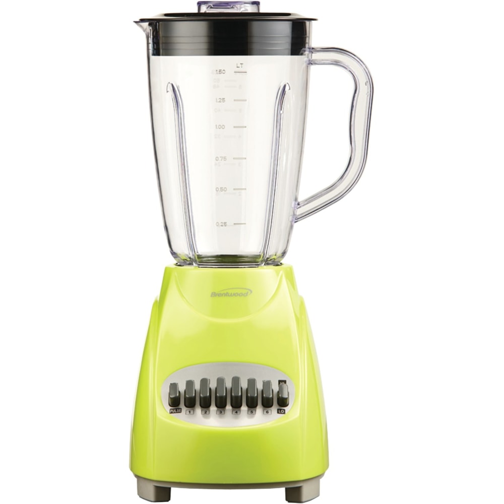 Brentwood (JB-220G) 12 Speed Blender Plastic Jar - Lime Green - 350 W - 1.59 quart - 12 Speed Setting(s) - Lime Green MPN:JB-220G