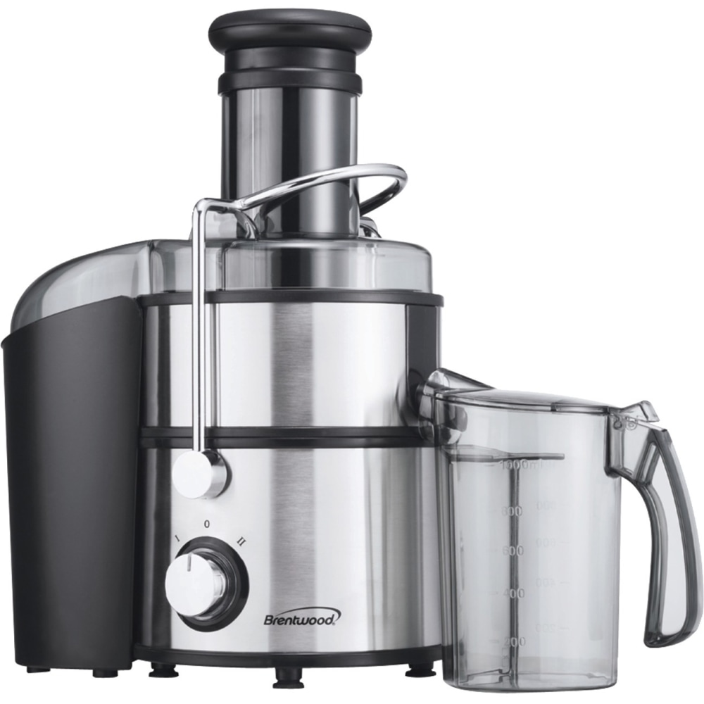 Brentwood JC-500 Power Juice Extractor - 700 Watts - 800 W Motor - 2 Speed Settings - Stainless Steel, Silver, Black MPN:JC-500