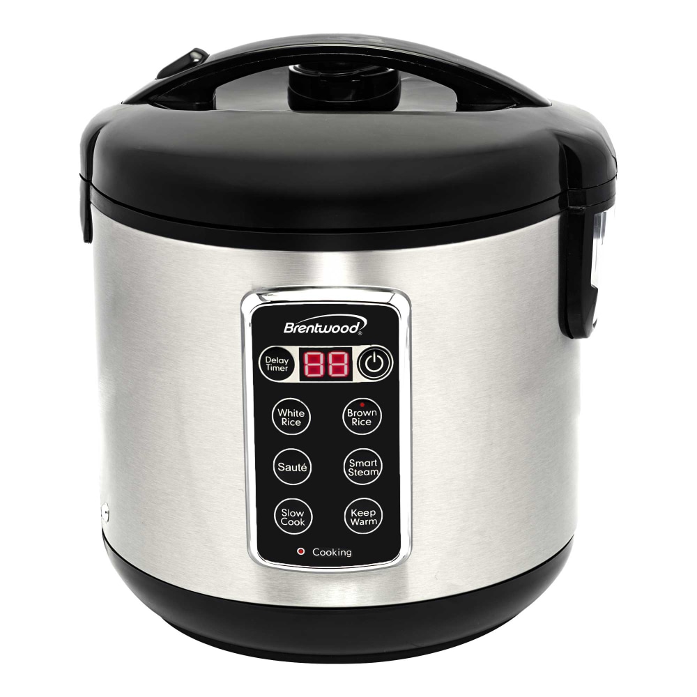 Brentwood RC-5110DS 7-Function Electric Smart Multi-Cooker, 10-Cup, Silver & Black MPN:RC-5110DS