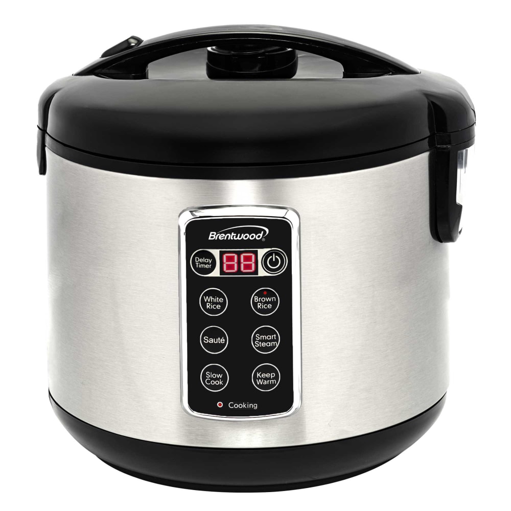 Brentwood RC-5116DS 7-Function Electric Smart Multi-Cooker, 16-Cup, Silver & Black MPN:RC-5116DS