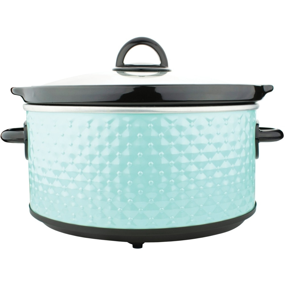 Brentwood SC-136BL 3.5-Quart Diamond Pattern Slow Cooker, Blue - 190 W3.50 quart - Cooking - Blue MPN:SC-136BL