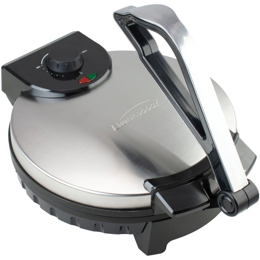 Brentwood 1, 200-Watt Nonstick Electric Tortilla Maker, 12-In., Stainless Steel & Black MPN:TS-129