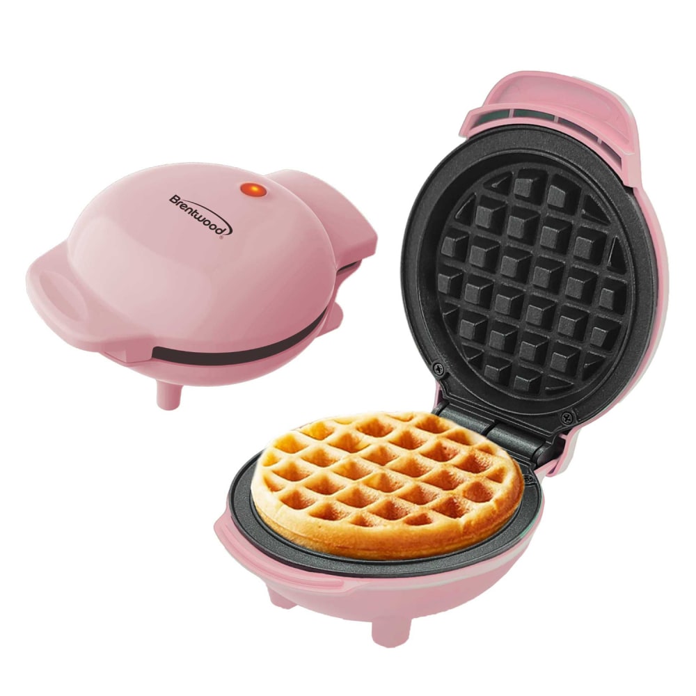 Brentwood 400-Watt Non-Stick Mini Waffle Maker, 5-In., Pink MPN:TS-2141PK