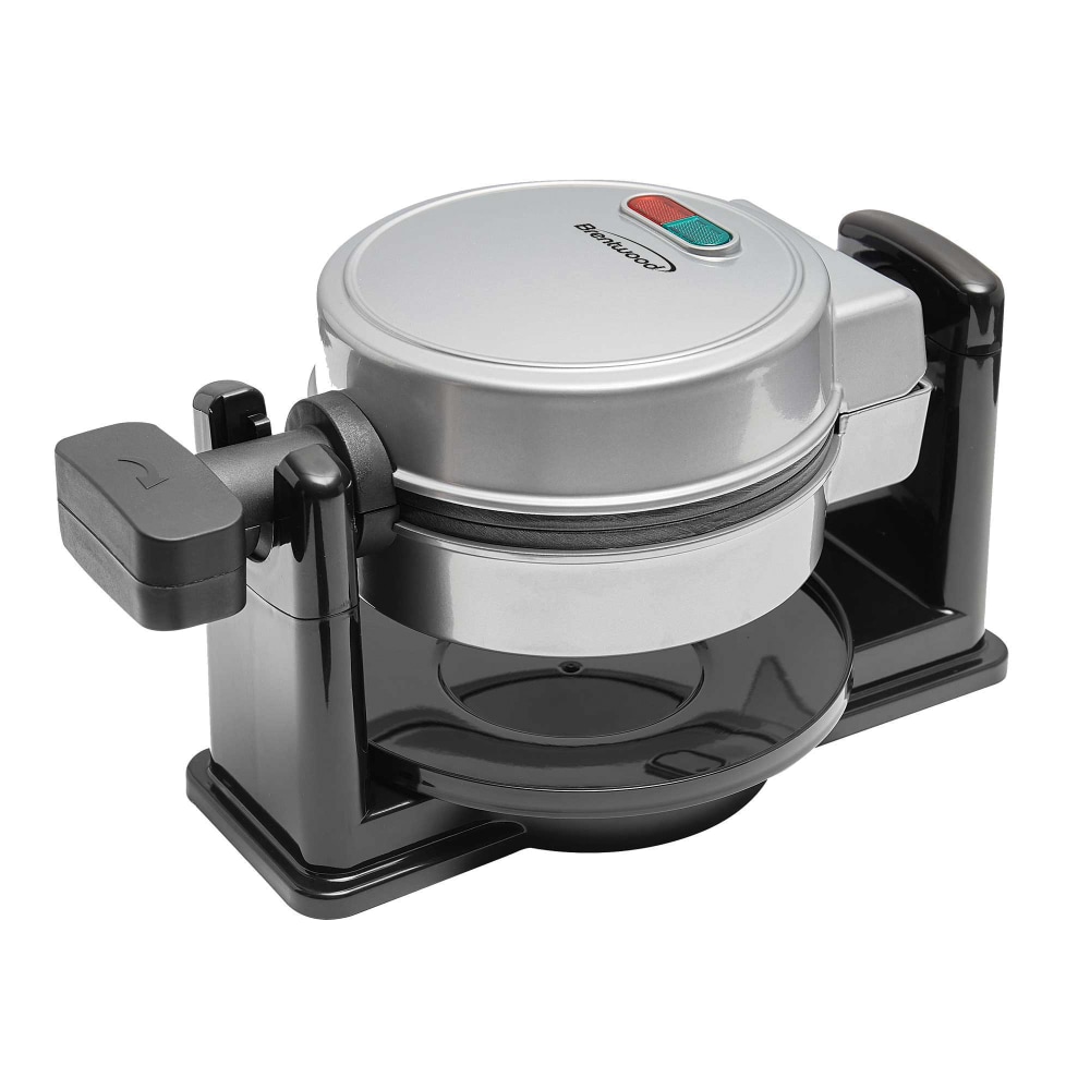Brentwood Electric Belgian Waffle Maker, 8-1/4inH x 6-7/16inW x 10-5/8inD, Silver MPN:TS-231S