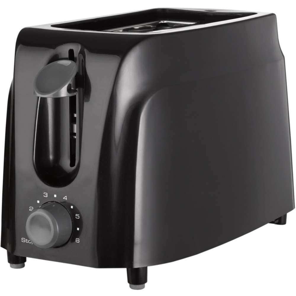 Brentwood TS-260B Cool Touch 2-Slice Toaster, Black - 750 W - Toast, Bagel, Browning, Bread, Pastry, Waffle - Black MPN:TS-260B