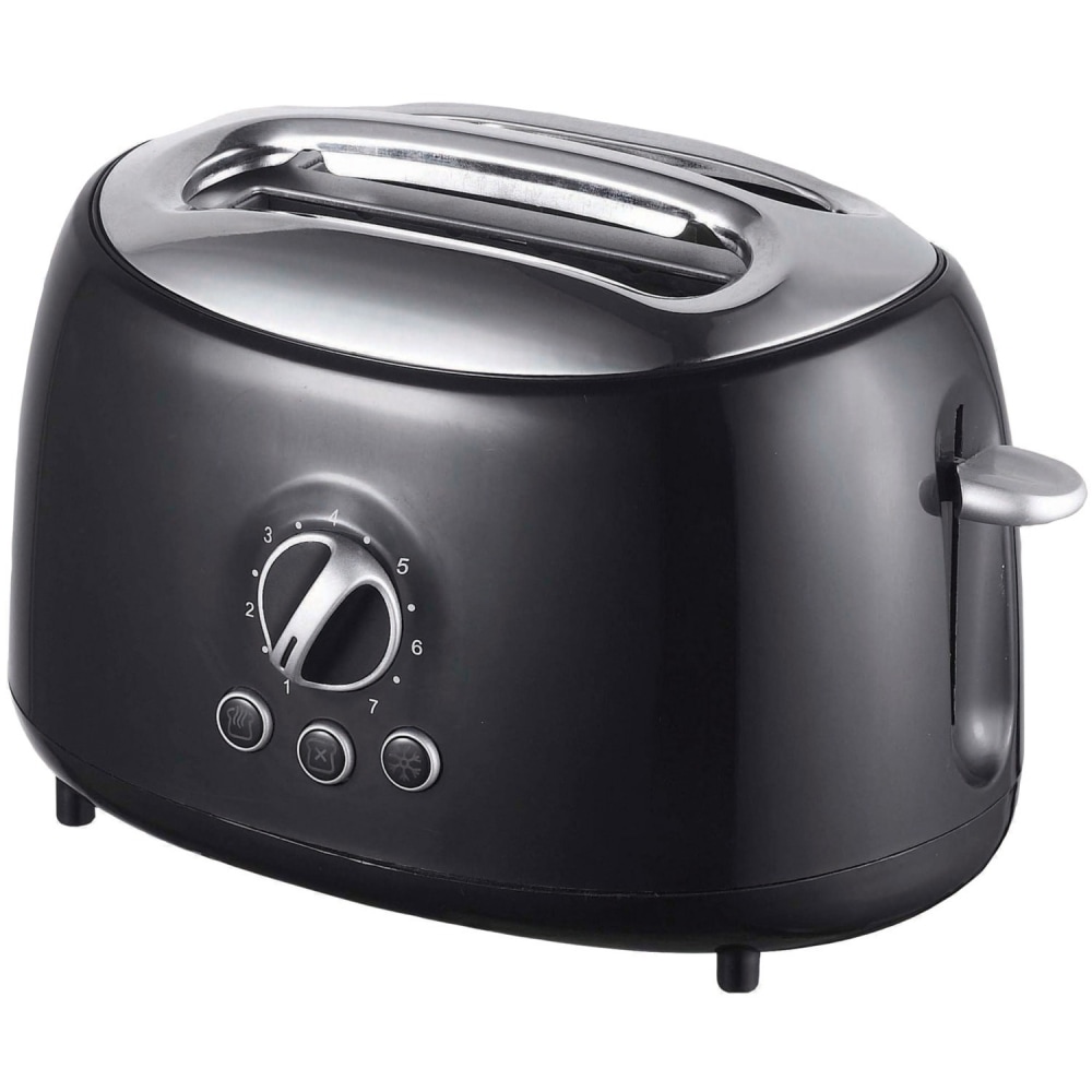 Brentwood TS-270BK Cool Touch 2-Slice Extra Wide Slot Retro Toaster, Black - 700 W - Toast, Bagel, Bread, Waffle, Browning, Reheat, Defrost MPN:TS-270BK