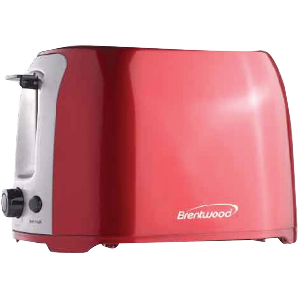 Brentwood 2 Slice Cool Touch Toaster; Red and Stainless Steel - 800 W - Toast, Reheat, Browning - Red, Stainless Steel MPN:TS-292R