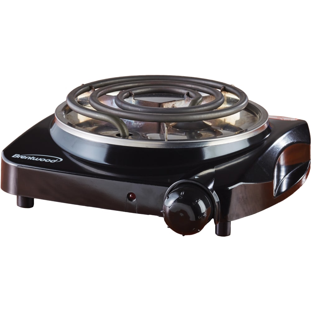 Brentwood TS-306 Electric 1200W Single Burner Black - 1 x Burner MPN:TS-306
