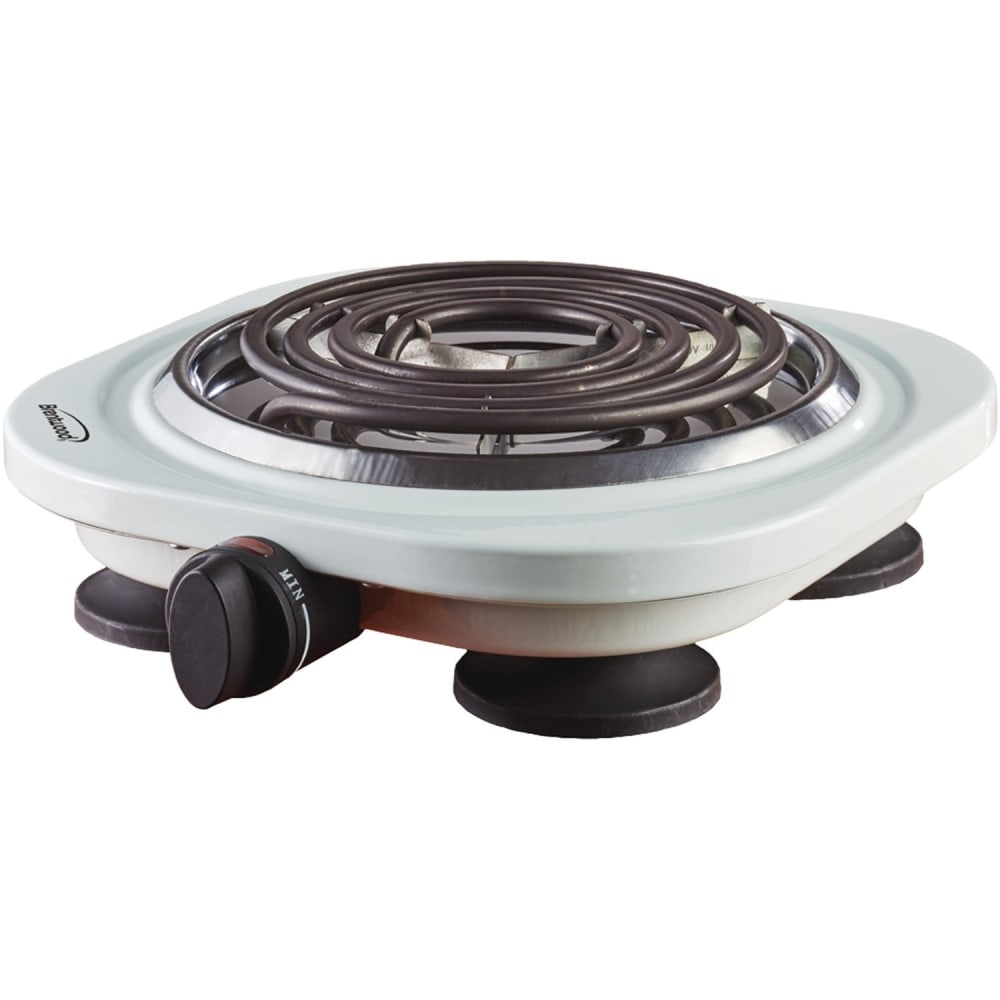 Brentwood TS-321W 1000w Single Electric Burner, White - Burner MPN:TS-321W