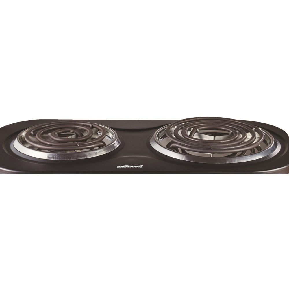 Brentwood TS-361BK 1500w Double Electric Burner, Black - Burner MPN:TS-361BK