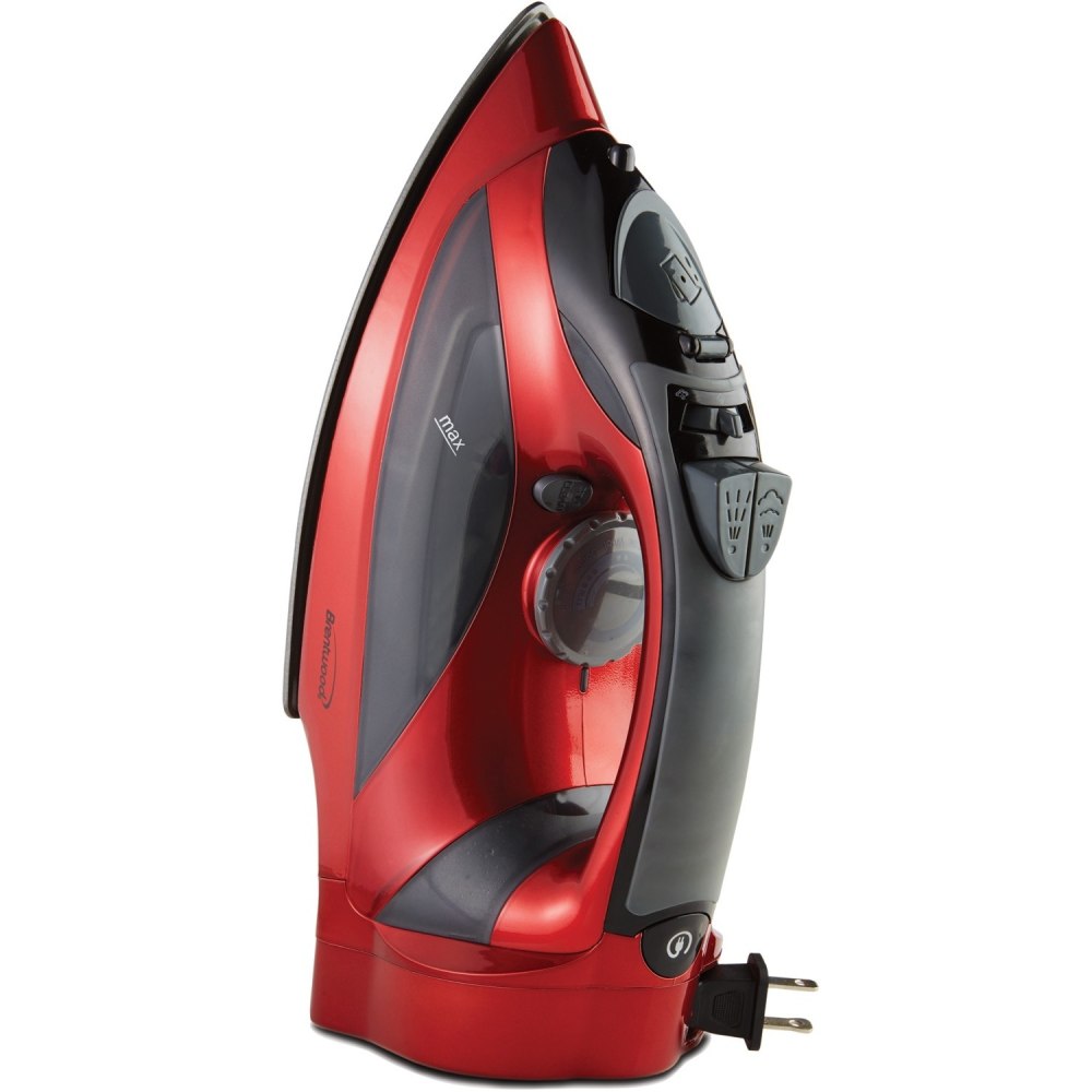 Brentwood MPI-59R Non-Stick Steam Iron with Retractable Cord, Red - 1200 W - Red MPN:MPI-59R