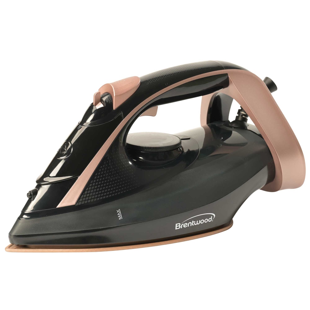 Brentwood MPI-69BKRG Nonstick Ceramic Steam Iron, Black & Rose Gold MPN:MPI-69BKRG
