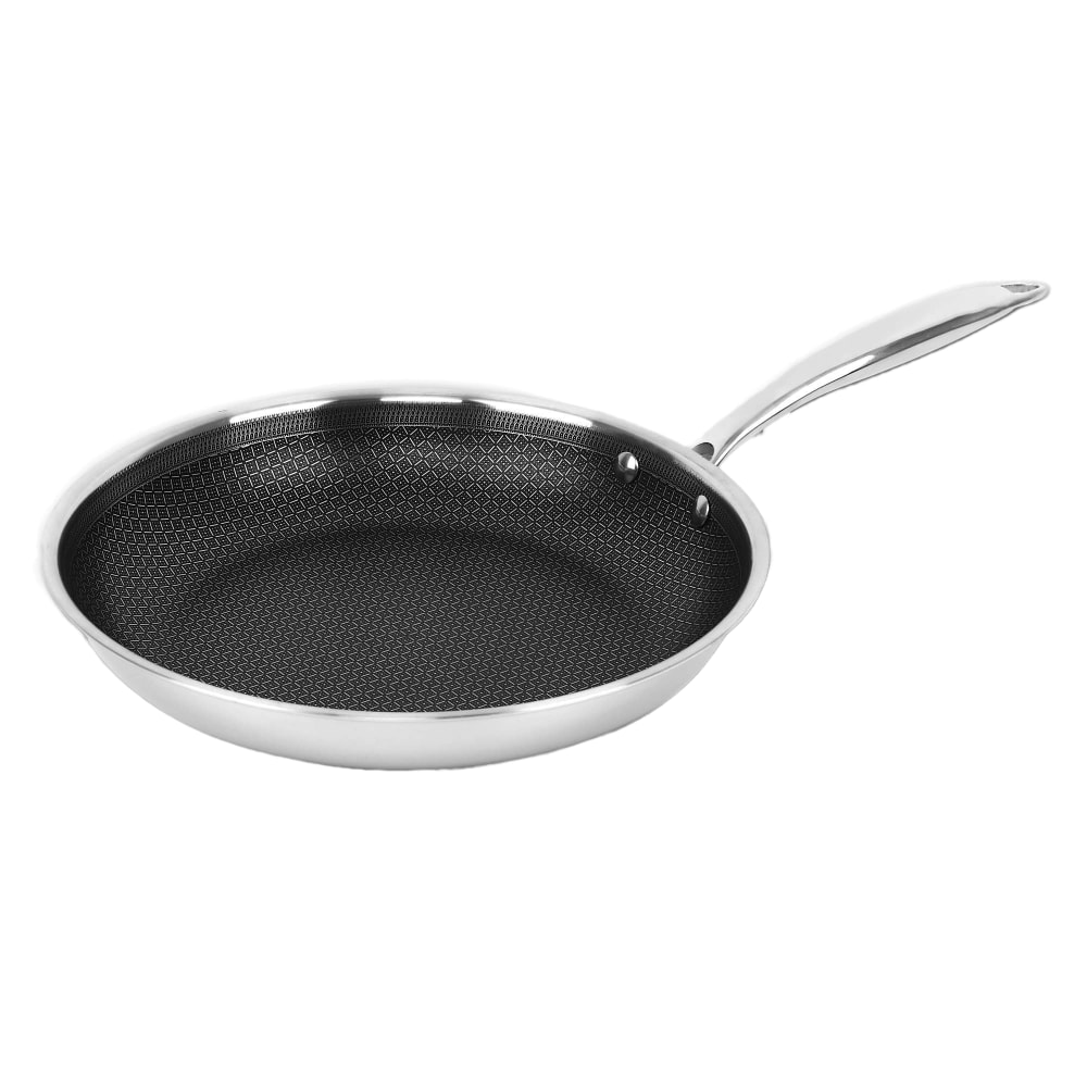 Brentwood 3-Ply Hybrid Non-Stick Stainless Steel Induction-Ready Frying Pan, 11in, Silver MPN:B-FH28