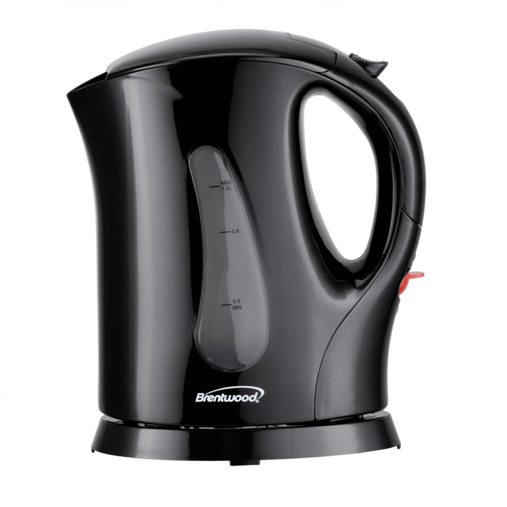 Brentwood 4-Cup 900-Watt Cordless Electric Tea Kettle With Removable Mesh Filter, Black MPN:995114265M