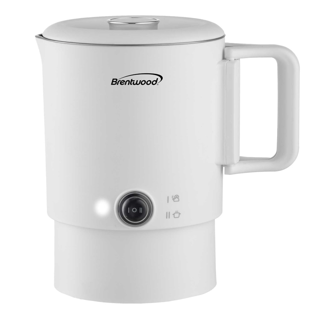 Brentwood 27-Oz. 650-Watt Electric Travel Kettle & Hot Pot, White, KT-1504W MPN:KT-1504W