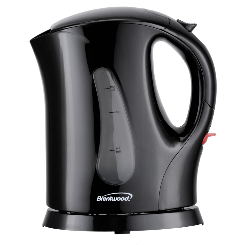 Brentwood KT-1610BK BPA Free 1L Cordless Electric Kettle, Black - 900 W - 1.06 quart - Black MPN:KT-1610BK