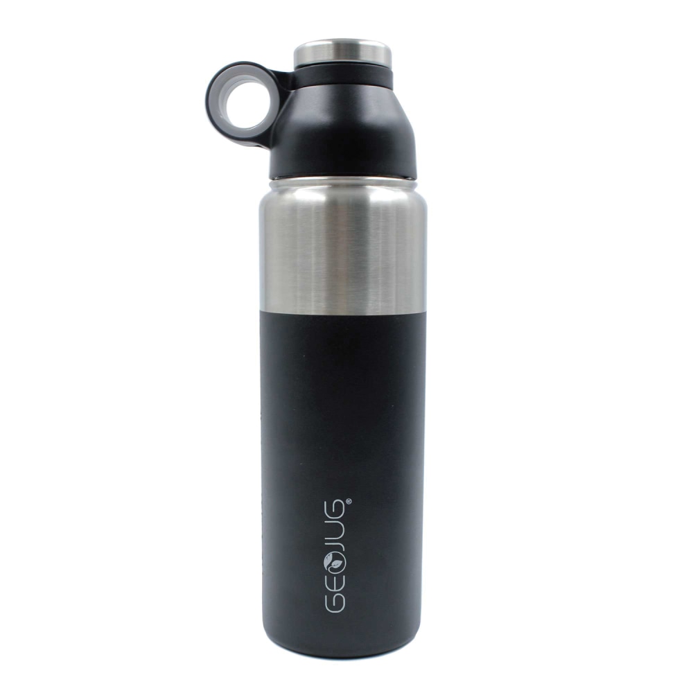 Brentwood GEOJUG Stainless-Steel Vacuum-Insulated Water Bottle, 24 Oz, Black MPN:G-1024BK