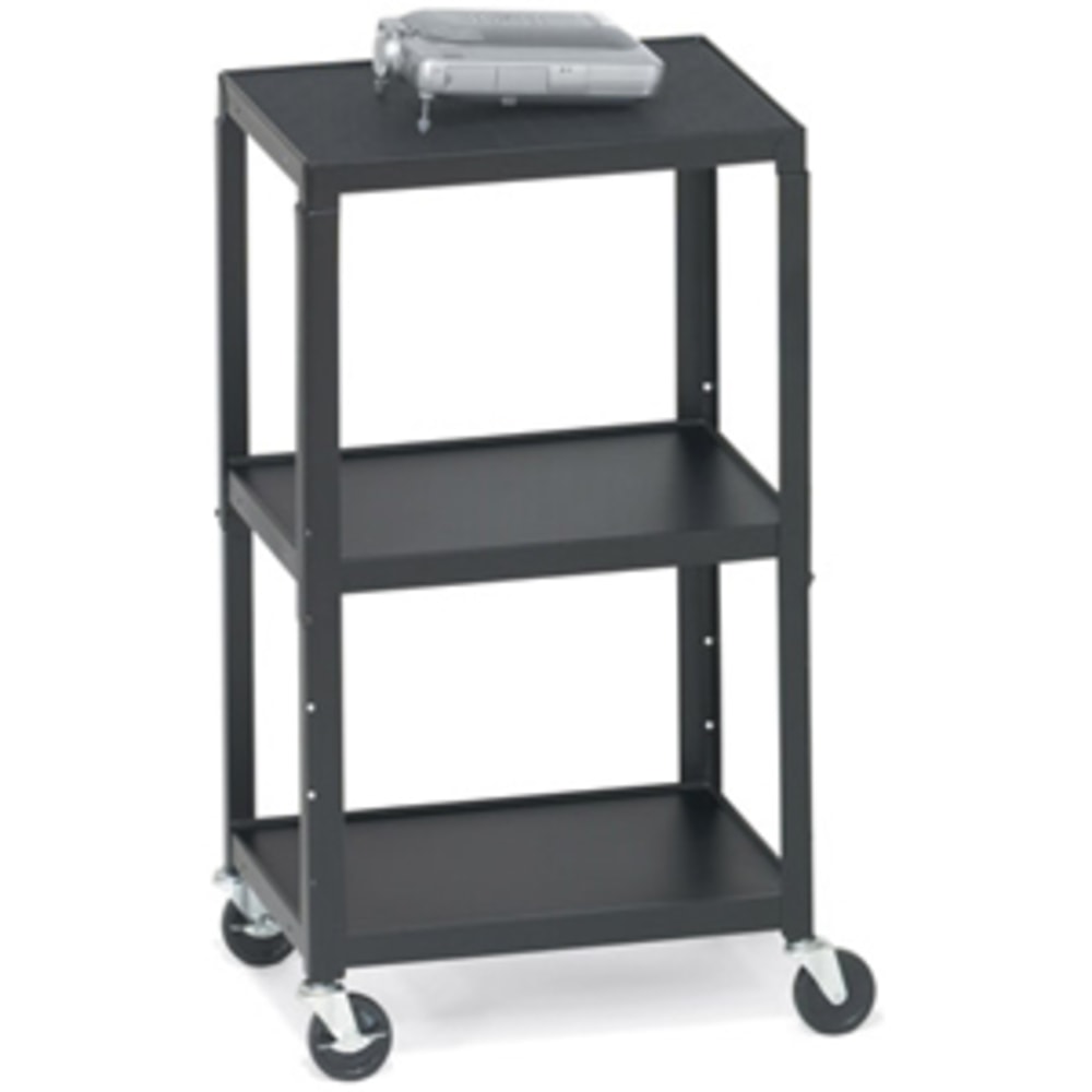 Bretford A2642-P5 Height Adjustable A/V Cart - Steel - Black MPN:A2642-P5