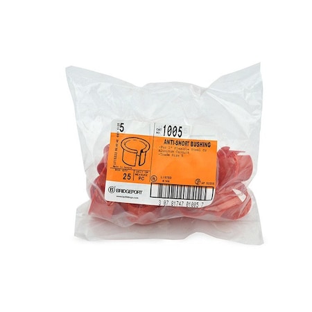 AC Bushing, 3/8 in, Plastic, Red MPN:1000