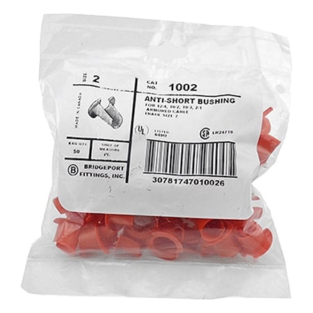 AC Bushing, Polyethylene, Red MPN:1002