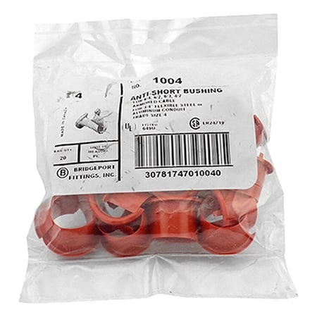 AC Bushing, Polyethylene, Red MPN:1004