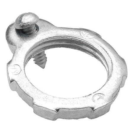 Conduit Fitting Locknut, 4 in, Plastic, Plain, White MPN:123-S