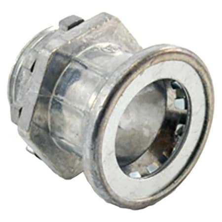 EMT Grounding Connector, 3/4 in, Push-On; Threaded, Zinc Alloy, Plain MPN:251-MB
