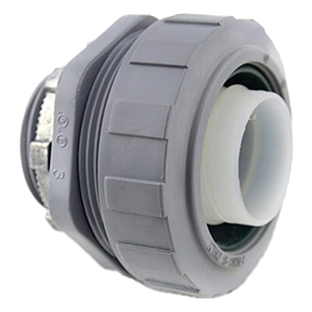 Conduit Fitting Connector, 1/2 in, Push-On, Nylon, Gray MPN:432-NMLT