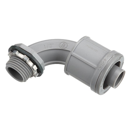 Conduit Fitting Connector, 3/4 in, Set Screw, Nylon, Gray MPN:470-PLT