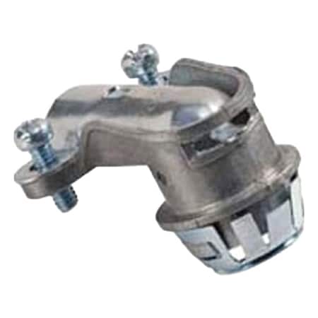 Flexible MC Connector, 3/8 in, Push-On, Die Cast Zinc, Plain, Gray MPN:850SP